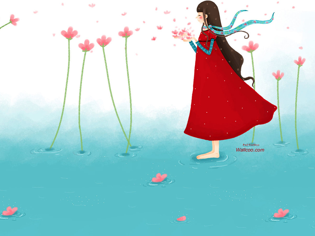 壁纸1024×768韩国插画名家系列echi+作品壁纸第一