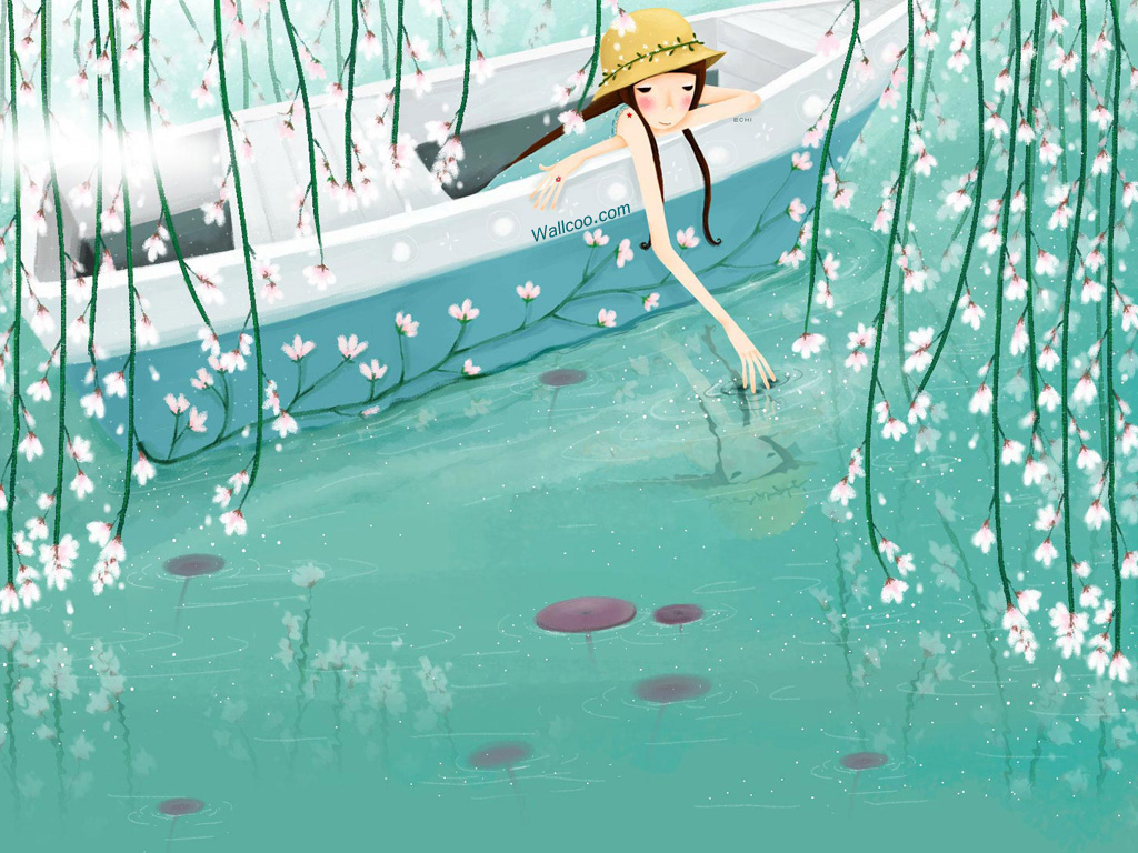 壁纸1024×768韩国插画名家系列echi+作品壁纸第一