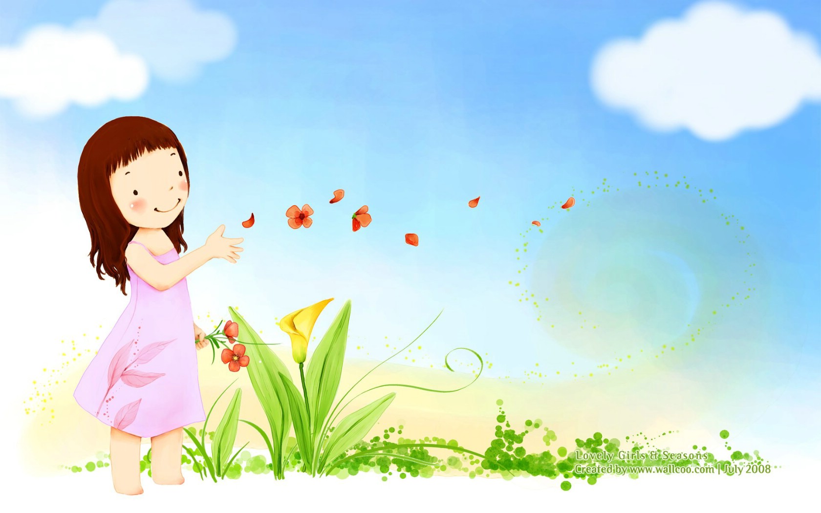 高清动漫壁纸女孩可爱 动漫女生可爱