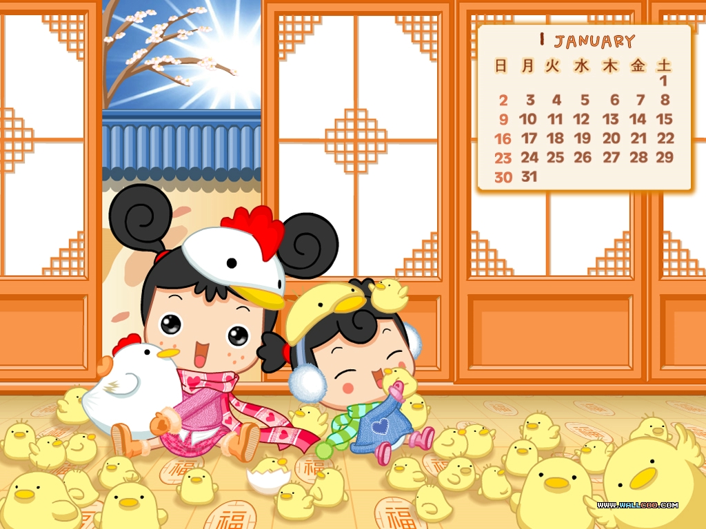 壁纸1024×768韩国卡通壁纸 panypang 小丫头 韩国可爱卡通小女孩panypang Desktop Wallpaper 