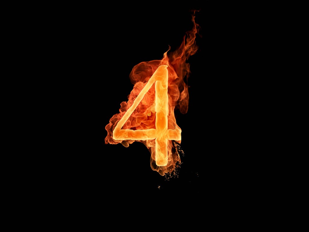 壁纸1024×768火焰数字4 图片 火焰数字图片