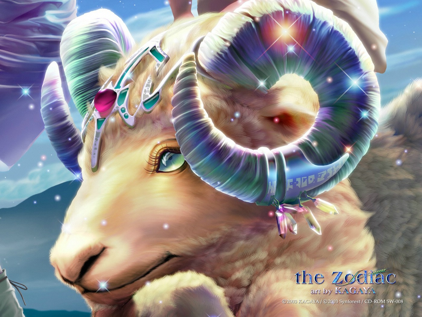 壁纸1400×1050KAGAYA 加贺谷穣画集 12星座 THE ZODIAC KAGAYA 12星座壁纸 白羊座 Desktop