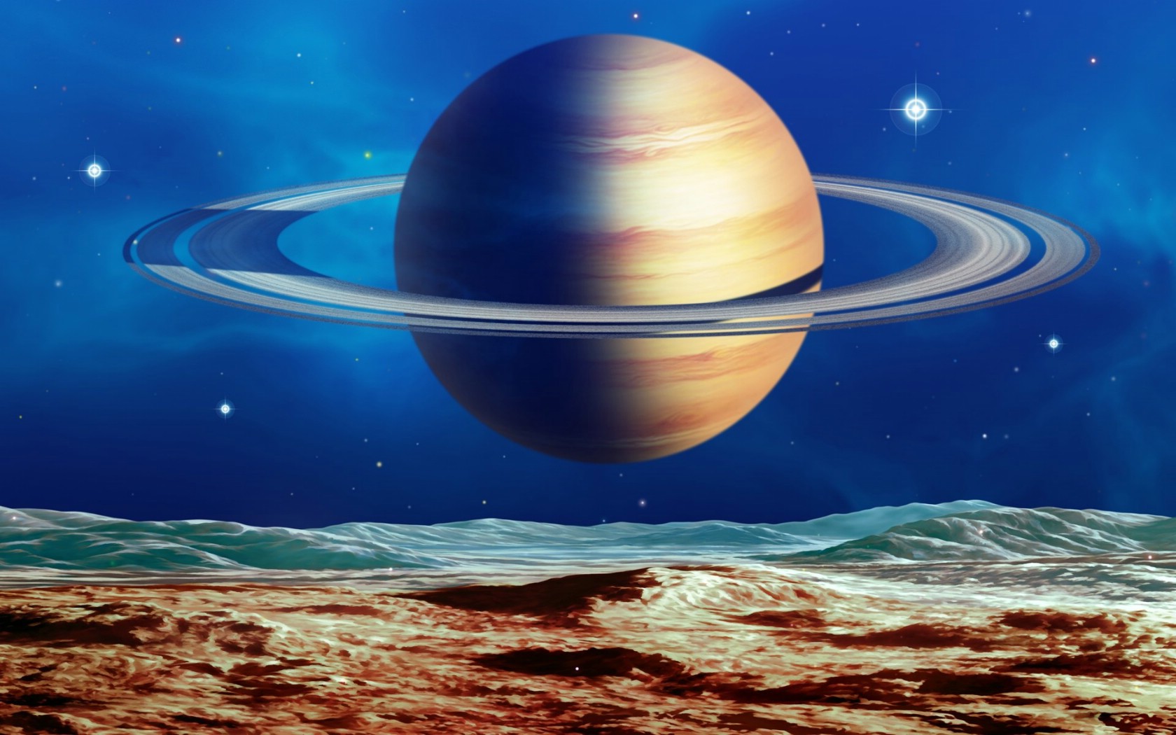 宇宙星球太空cg插画