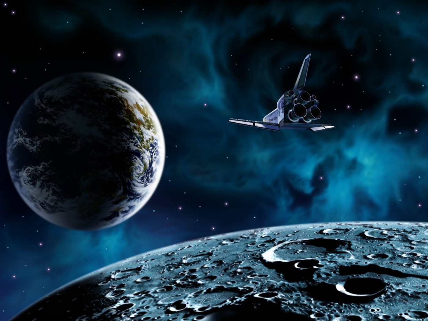 梦幻太空高清壮美的太空风景 - 图片壁纸