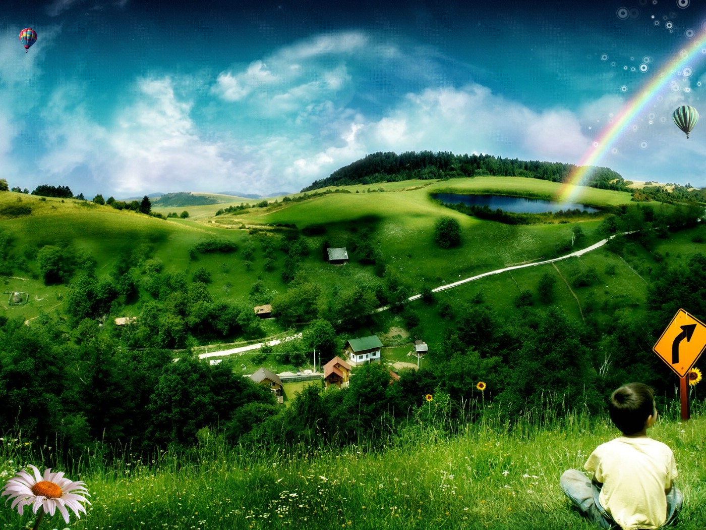 梦幻和唯美 PS 风景壁纸 1920 1200