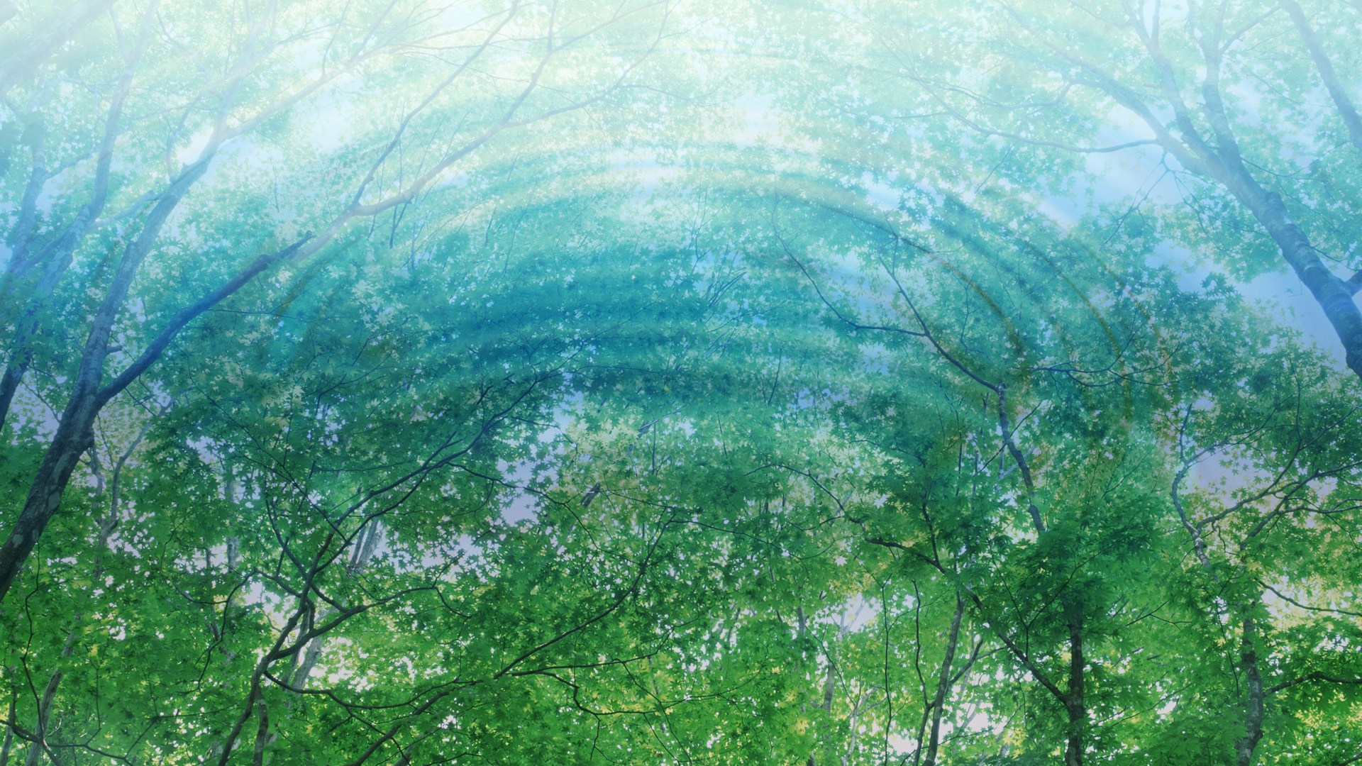 绿叶壁纸+梦幻夏日图