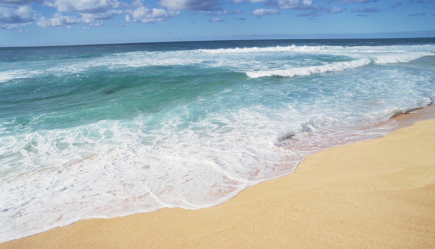 夏威夷海滩图片 清澈海水波浪壁纸,夏威夷浪漫海滩壁纸图片-风景壁纸