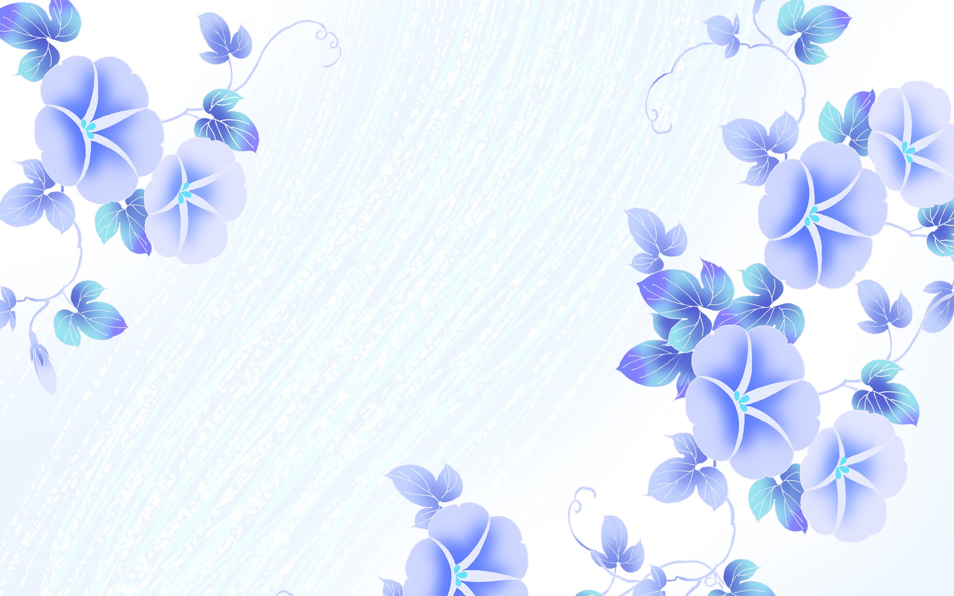 淡雅系 花卉背景图案设计