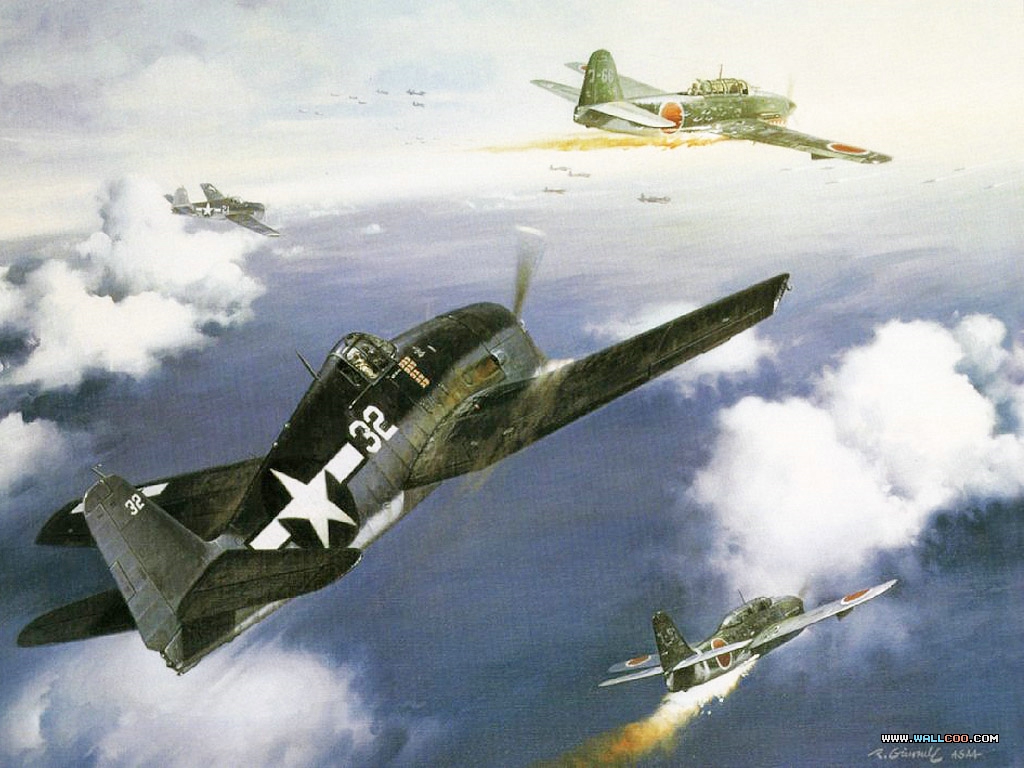 壁纸1024×768手绘二战战斗机图片 Art Air Combat Art Airplane Picture壁纸,空战绘画壁纸(二)手绘二战 ...