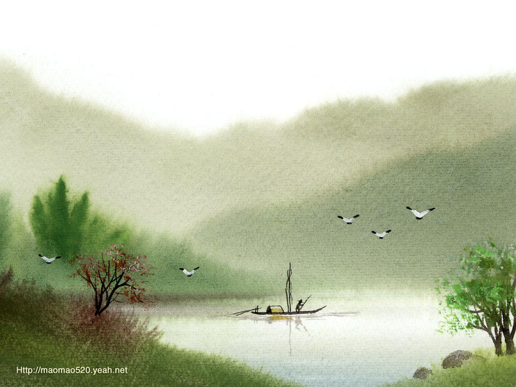 壁纸1024 768水彩画壁纸梦幻意境梦幻水彩风景壁纸chinese Paintings Watercolor Landscape壁纸 水彩画壁纸 梦幻意境壁纸图片 绘画壁纸 绘画图片素材 桌面壁纸