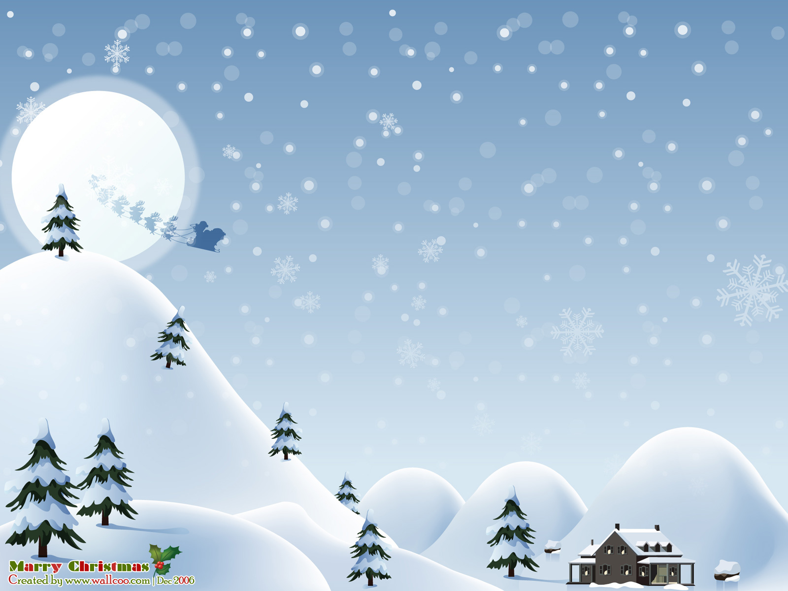 圣诞节系列 高清晰圣诞节矢量风格壁纸 圣诞节