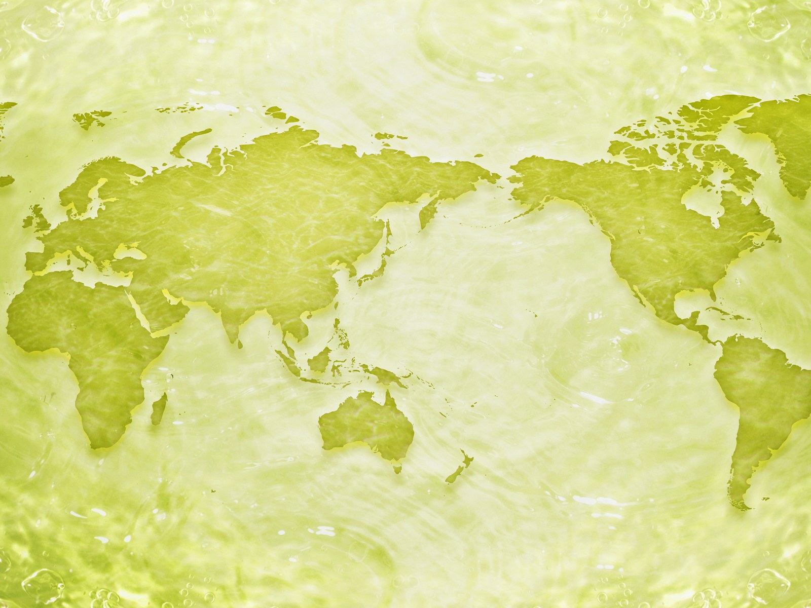 城市与绿化 环保主题设计壁纸 世界地图 环保主