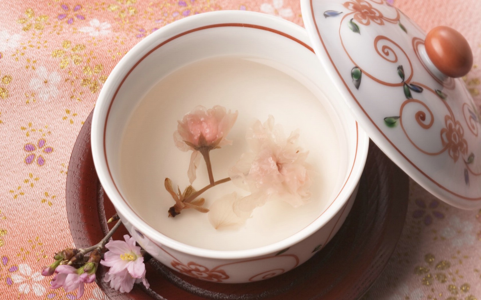 日本樱茶图片 日本樱花茶壁纸