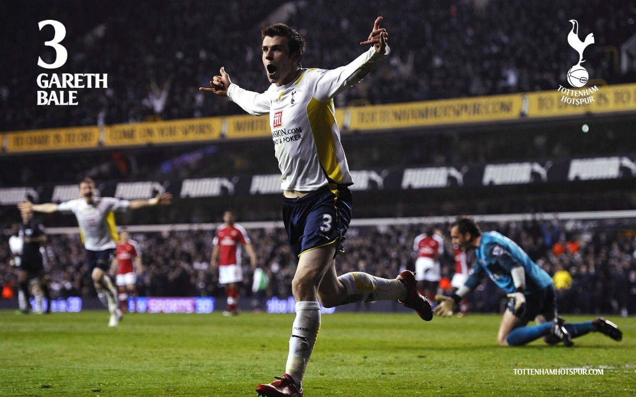 壁纸1280×800英超 2009 10赛季 Tottenham Hotspur 热刺壁纸 Gareth Bale桌面壁纸壁纸,2009-10 ...