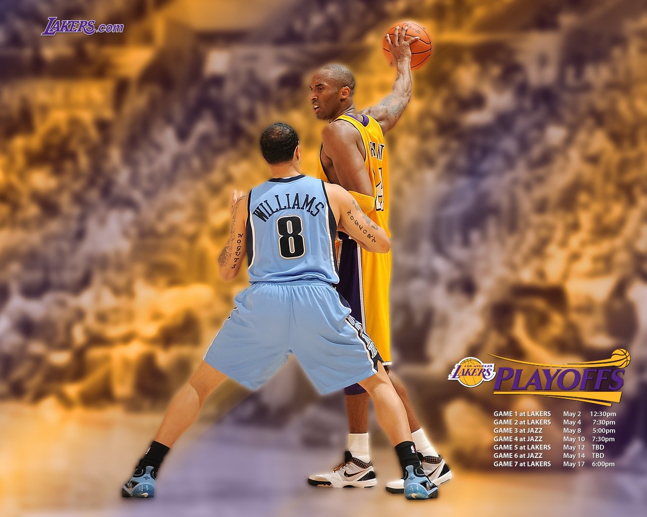 洛杉矶湖人 2010NBA季后赛和总决赛冠军壁纸