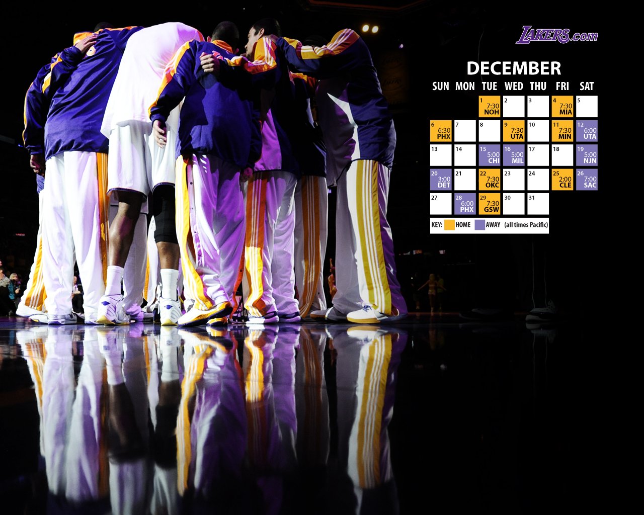 洛杉矶湖人 2010NBA季后赛和总决赛冠军壁纸