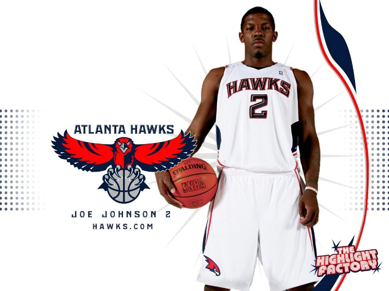 NBA壁纸 老鹰队NO 2 乔 约翰逊壁纸 Joe John