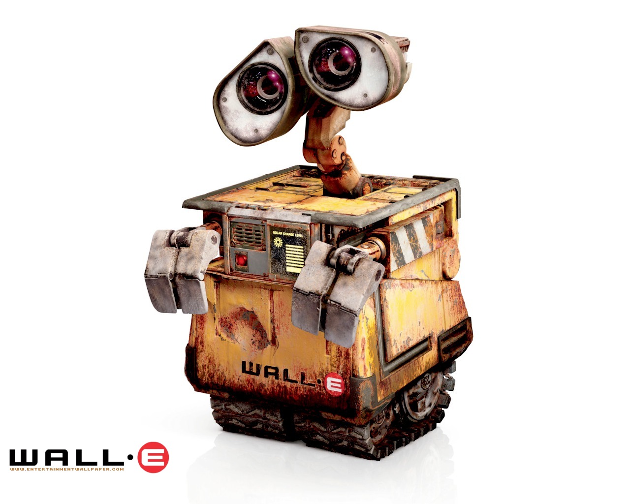 壁纸1280×1024可爱WALL E 机器人瓦力壁纸