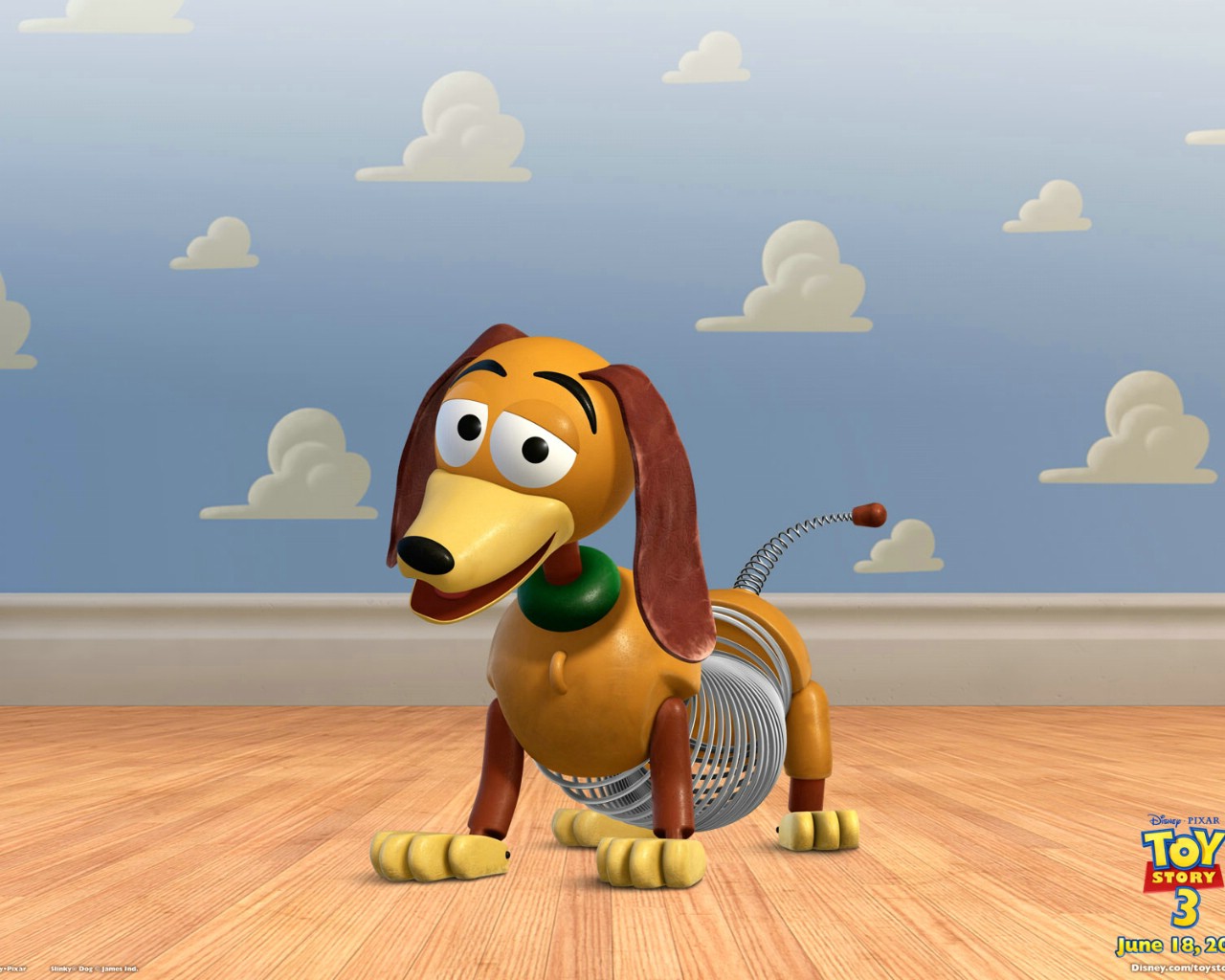 玩具总动员3 toy story   电影壁纸 slinky 弹簧狗