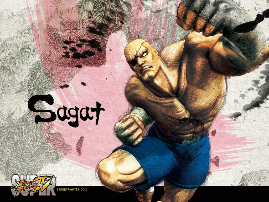 uper Street Fighter 4 原画壁纸 沙加特 Sagat 超